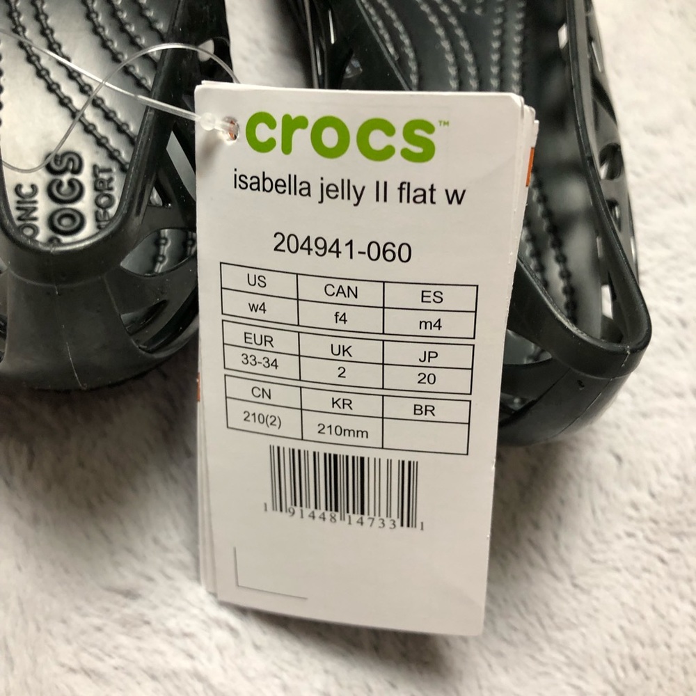 Brand New Croc Isabella Jelly II Flat Size:4 - Picture 6 of 6